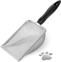 2.8MM Stainless Steel Cat Litter Scoop for Litter Box, Durable and Easy to Clean, Compatible with All Brands