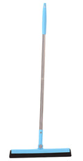 95 cm Water Scraper with Telescopic Handle, Rotatable for Wet and Dry Use, Compatible with Floors, Tiles, Windows and Showers, Blue.