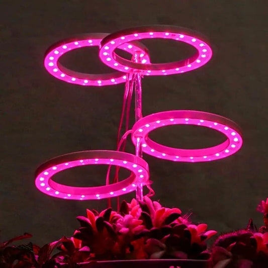 2 pcs USB LED Grow Light 4000K Full Spectrum Plant Lighting with Timer Adjustable, Pink