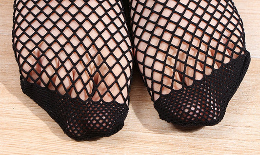 3 Pairs of Fishnet Socks for Women | Trendy Socks | Fishnet Stockings | Thin Mesh Socks | With Anti-slip | Soft & Lightweight | Size 36-42 | Black
