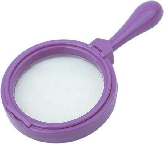 Magnifying Glass for Children | Reading Magnifier | Magnifying Glass | Insect Magnifier | Magnifying Glass | With Stand | 2X Magnification | Purple.