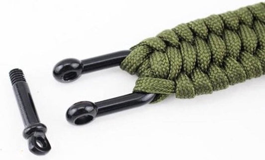 Paracord Survival Bracelet I Paracord Survival Bracelet I Extra Strong I Brown.