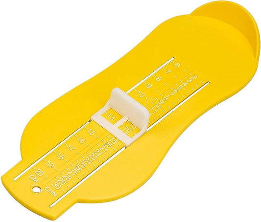 Child's Foot Measuring Tool | Child's Shoe Size Measuring Tool | Baby Shoe Measuring Tool | Baby Measurement | Yellow.