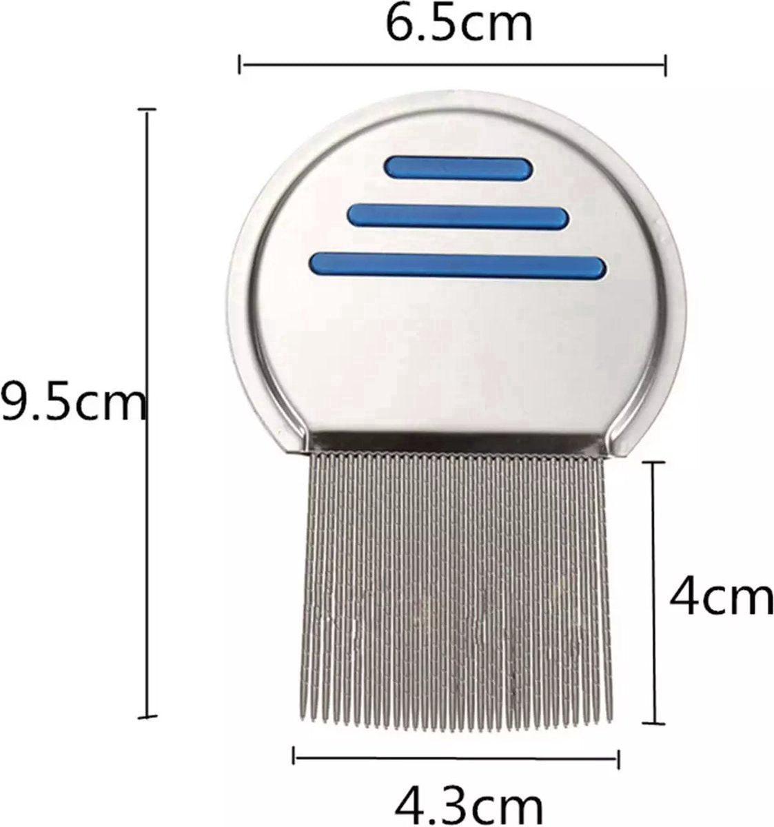 Set of 3 Lice Combs | Lice Brush | Flea Comb | Nits Comb | Dust Comb | Lice Remover | Stainless Steel | Green, Blue & Red.