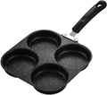 Non-stick egg pans - Cast iron egg frying pan - Breakfast burger egg pancake maker - for fried eggs, pancakes - Suitable for gas stoves and induction cooktops