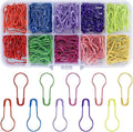 300 Pear-shaped safety pins - 10 colors available - Gourd-shaped metal pins - Pumpkin pins - Pear-shaped safety pins - Sewing markers - Line markers - Suitable for crochet, knitting, and DIY crafts