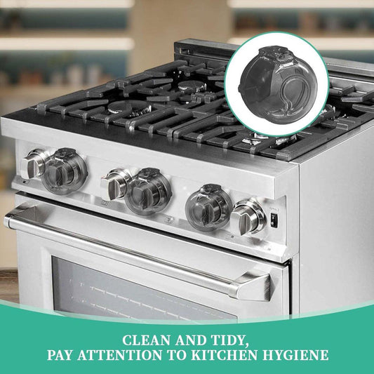 Child-safe Stove Knob 5-pack â With lock, universal, black.