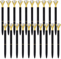 Ballpoint pen - 20 pieces - Metal casing - Black ink - Suitable for weddings, office occasions, etc. - Black