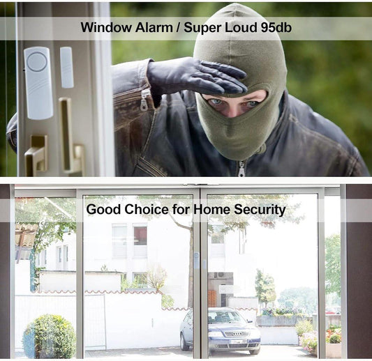 Alarm - 6-piece - Professional door/window alarm - Siren - Security Siren - Wireless anti-burglary alarm - Home burglary - Magnetically operated - Motion sensor - Window/door sensors - Practical - loud - 90dB - Safe and Rest assured.