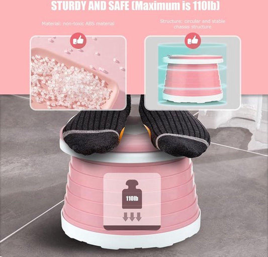 Potty - Child Potty - Toddler Potty - Potty with Lid - Toddler Potty with Lid - Trainer Toilet Seat - Potty for Children - Baby Toilet Seat - Children's Potty - Child-Friendly Design - For Boys and Girls - Portable - Foldable - Pink.