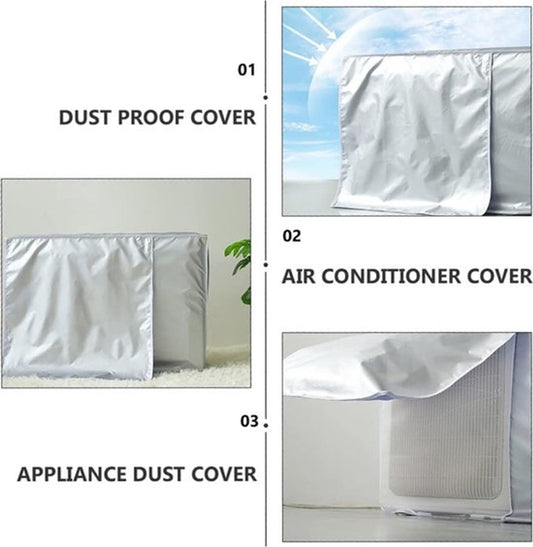 Air Conditioner Cover Outdoor Unit - Air Conditioner Protective Cover - Air Conditioning Covers - Universal Air Conditioner Protective Cover - 86x35x60cm - Waterproof - With Ventilation Flap - Protective Cover for Air Conditioning Main Unit - Air Conditio