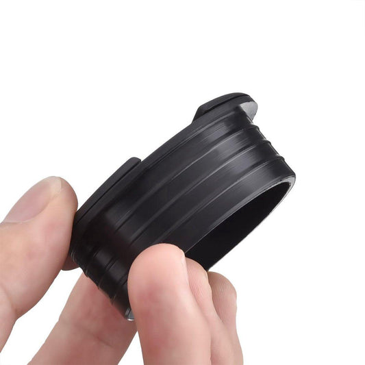 Desk cable grommet - 6 pieces - Ã 45mm - Cable grommet - ABS - Desk cable grommet - Desk end caps - Cable Organizer - Desk cable tray - Plastic cap with opening - Round - Cable organizer - Black - Sustainable - Neat.