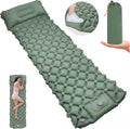 Self-Inflating Sleeping Mat - Self-Inflating with Built-in Foot Pump - 195x60x7 cm - Sleeping Mat - Small Sleeping Mattress - Camping Mattress - Camping Bed - Foldable Guest Mattress - Airbed - Air Mattress - Camping Mattress - Single - Camping, Traveling.