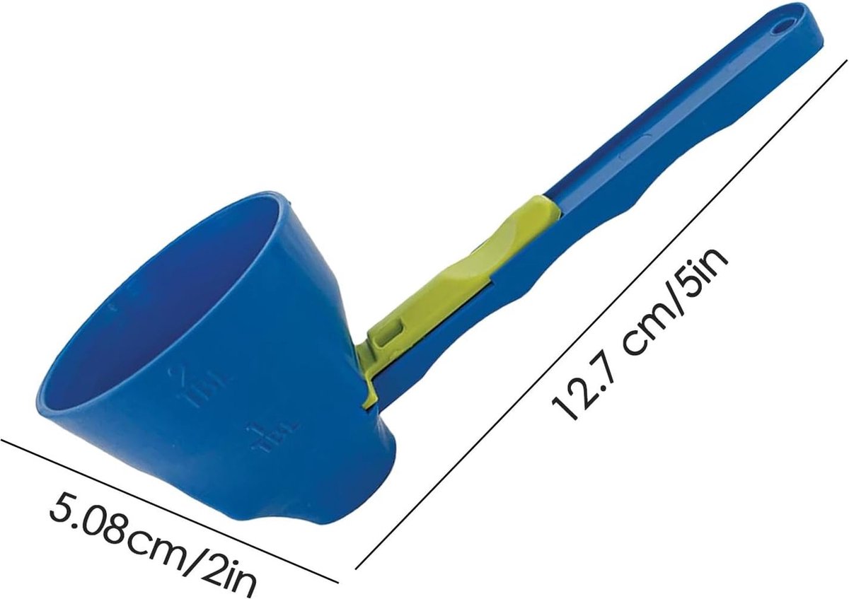 Measuring Spoon - Measuring Spoons - Measuring Spoons - Coffee Measuring Spoon - Coffee- Measuring Spoon - Coffee Scoop - Plastic - Blue - For Precise Weighing and Measuring