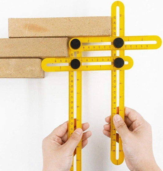 Angle Ruler - Quadrilateral Measuring Instrument - Multi-Angle Ruler - Folding Ruler - Multi Angle Angle Meter - Multi-Angle Ruler - Folding Ruler Measuring Ruler - Multi-Angle Measuring Ruler - Multi-Angle Measuring Ruler - Multifunctional - Universal An.