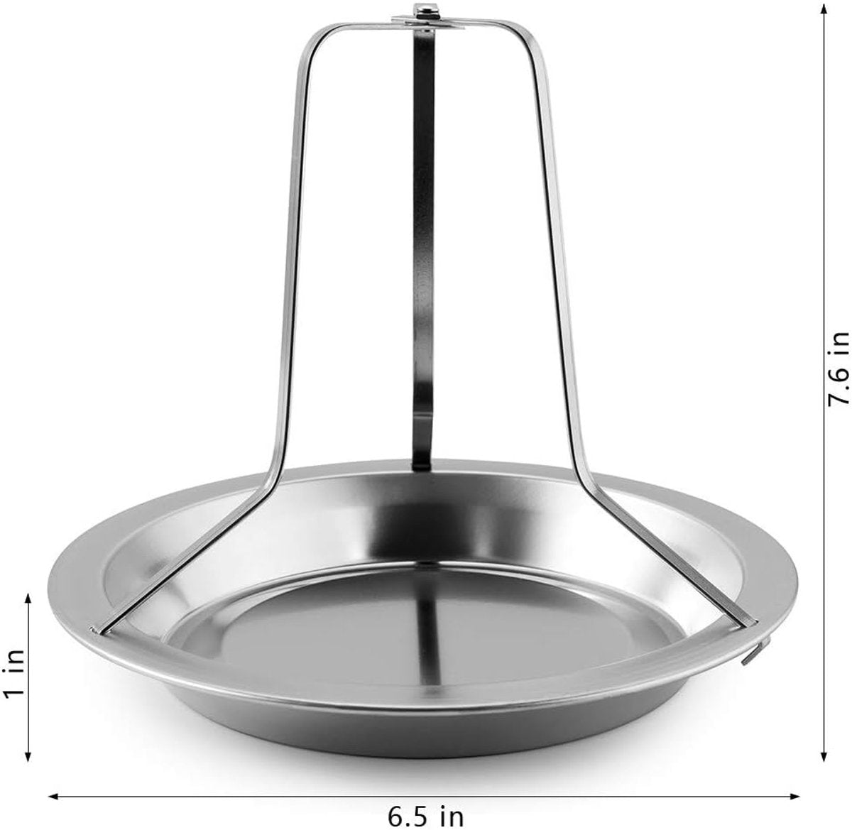 Chicken Grill - BBQ collection - Suitable for oven or barbecue - Chicken Grill for the Barbecue - Chicken Grill - Chicken Holder - Grilling Chicken - Chicken holder - Easy to clean - Removable - Beer Can Chicken - Stainless Steel - Silver