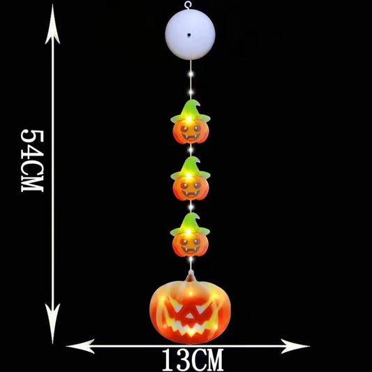 Halloween Decoration Window Lights - Orange Pumpkin Lantern Lights - Halloween Fairy Lights - 2 Pieces LED Indoor Autumn Decoration Pumpkin Christmas Lights - Halloween Outdoor Decoration - for Indoor Outdoor Garden Home Party Bar Decorations