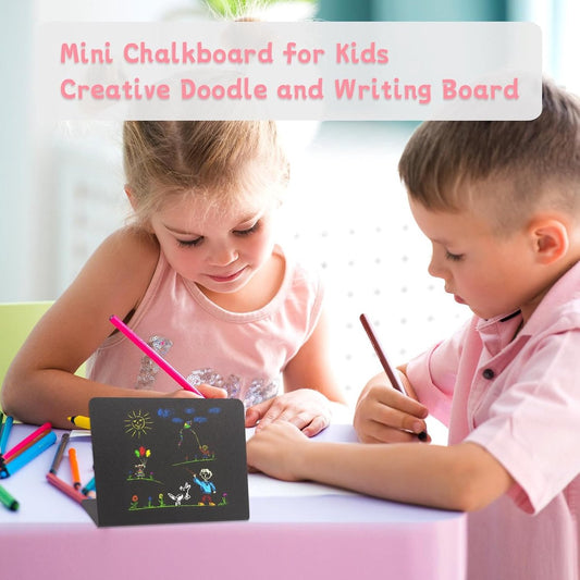 16 pieces - Table Board Chalkboard - Mini Plastic Blackboard - Price Boards - Desk Stand - 10×7.5cm - Mini Blackboard - Mini Chalkboards - small chalkboards - food labels - mini chalkboard boards - for Weddings, Festivals, Price Tags - black