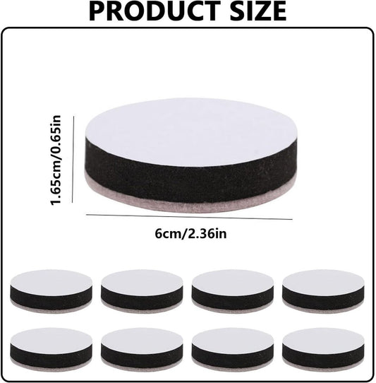 16 pieces - 6*1.65 cm - table leg risers - furniture leg cushions - EVA and felt materials - chair foot pads - self-adhesive furniture risers - table leg cushions - adjustable table heights - crash pads - multifunctional protective pad
