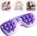 Foot massage device - Foot massage roller - Portable double foot massager roller - Massage ball - Foot massage - double foot massager roller for relieving plantar fasciitis pain and improving circulation, portable foot massager tool.