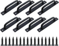 8 Pieces Door Handle - Kitchen Cabinet Handles - Cabinet Handles - Handles for Small Doors - 5" Hole in the Center Aluminum Alloy Cabinet Handles - Kitchen Cabinet Handle - For Drawer Cabinets, Cabinets, Kitchen, Wardrobe and Drawer Handles - Black