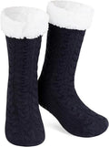 House socks - fluffy warm coral fleece lined - non-slip socks for men and girls - Thick Winter coral fleece - Sleep socks - Postpartum socks - Fluffy Slipper socks - soft and comfortable floor socks - Black.