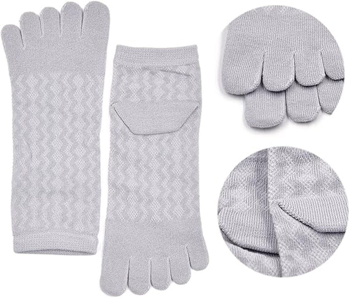 5 pairs of toe socks - Breathable - Round toe socks - Women - Orthopedic compression toe socks for women - Running socks - Yoga socks - Comfort socks - Cotton