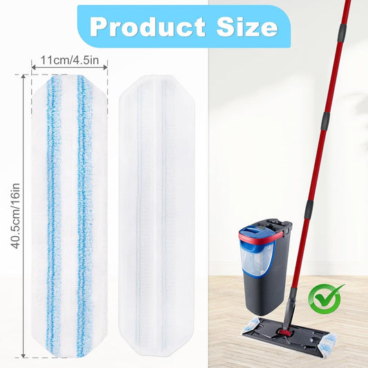 3 pack - Suitable for Vileda H2Pro Flatmop Replacement - Suitable for OCedar H2pro flatmop - For hard floors - mop head replacement - replacement microfiber mop heads - Machine washable - Reusable pad replacement - for deep cleaning