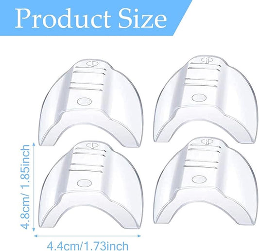 2 pairs - side protection for glasses - side shields - side shields for safety glasses - universal side shield safety glasses - eyewear accessories - for small and medium-sized glasses - eyewear protection for work, sports, leisure - transparent.