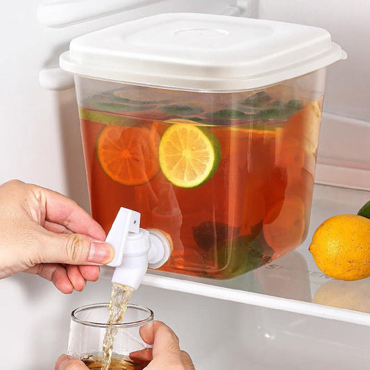 Water Dispenser - 3.5L Water Dispenser with Lid - Water Tap - Drink Bucket - Beverage Machine with Tap - Lemonade Dispensers - Lemonade Tap - Plastic Juice Dispenser - Beverage Dispensers - Juice Dispenser - Lemonade Juice Party Cocktail Cold Water Jug.