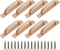 8 Pieces Door Handle - Kitchen Cabinet Handles - Cabinet Handles - Handles for Small Doors - 5" Hole in the Center Aluminum Alloy Cabinet Handles - Kitchen Cabinet Handle - For Drawer Cabinets, Cabinets, Kitchen, Wardrobe and Drawer Handles - Gold