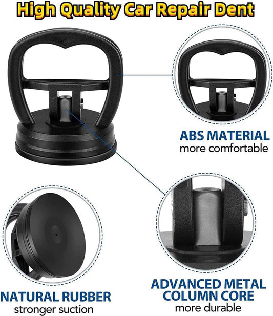 3 pieces - Mini Car Dent Remover - Suction Cup - Dent Puller - Suction Lifter - Extra Strong Suction Cups - Plate Holder - Suction Lifter - Black - 5.8cm*6.5cm - ABS.