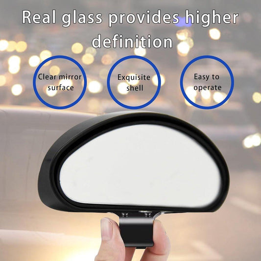 Blind Spot Mirror - 2 Pieces - Rearview Mirror - Exterior Mirrors - Blind Spot Mirror - Reflector - Wide Angle Mirror - Adjustable - 15*5.5 cm - Black - Car Accessories - For Car SUV and Truck.