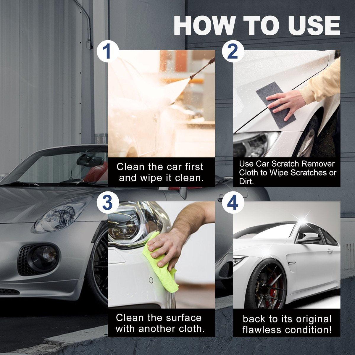 6 Pieces - Car Paint Scratch Remover Scratch Repair Cloth - Nano Scratch Cloth Clean Tool Repair Polishing Cloth - For Cars.