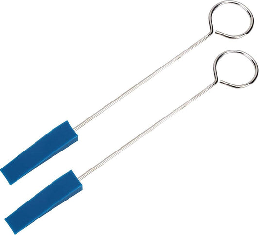 Professional Piano Tuning Kit - Set of 6 - 1x Piano Tuning Hammer, 2x Long Dampers, 2x Short Mutes with Handle, 1x Temperament Strip - Piano Tuner Tool - Professional Metal Rubber Tuning Mute Kit - Blue.