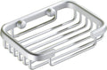 Soap Holder - Soap Dishes for Bathroom-Space Aluminum-Soap Basket Storage Racks-Soap Dish Holder Wall Mounted-Soap Holder-Soap Dish-Silver-Screw Drill Installation With Screws-For Storage Soap Sponge Brush - 8.5*13.5*3.5cm