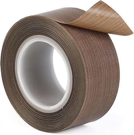 Heat Resistant Tape - Brown - Reliable Bond - Galvanized Silicone Insulating Tape - Teflon - 30mm*10m*0.18mm.