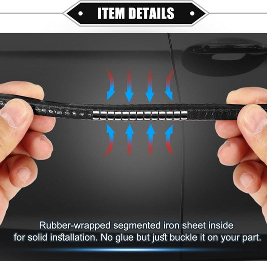 Car Bumper Door Strips Protectors - Bumper Strips for Car - Car Door Protectors - Bumper Strips - Protect your car door from scratches and bumps - black - 5M - rubber seal.