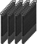 Cable organizer - 40 pieces - 200 x 2 mm - Black - Nylon - Velcro - Cable ties - Tie-wraps - Cable management - Cable ties Velcro - Cable holder - With plastic buckle - Adjustable.