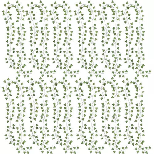 25 meters Ivy garland / Leaf garland - 2 m long Green