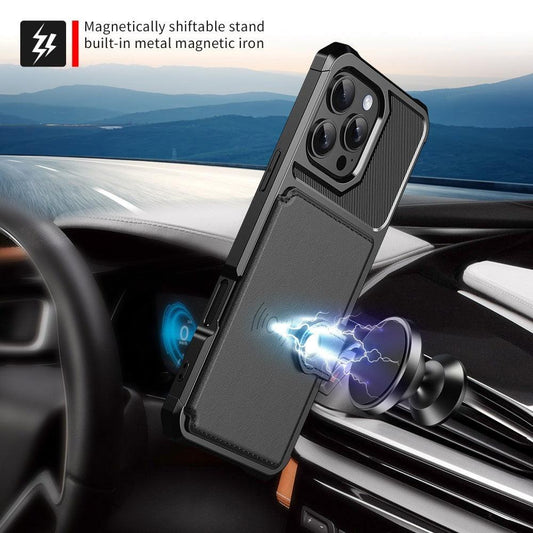 iPhone 16 Pro Case with Card Slot Black 82.