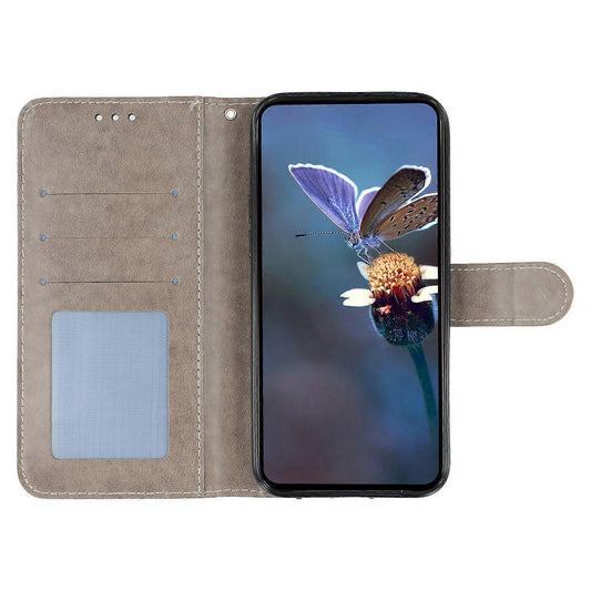Compatible with Apple iPhone 16e Lace Flowers PU Leather Flip Wallet Case.