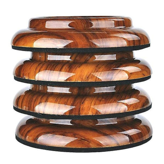 4 pcs Piano Wheel Cups for Upright Piano, Rosewood Color Piano Wheel Piano Leg Protectors with Anti-Slip.