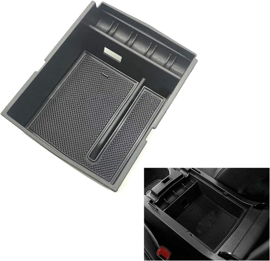 1pc Car Center Console Armrest Organizer Storage Box Tray Insert Black Fit for Subaru Outback 2015-2019 Auto Storage Tray LiMePng.