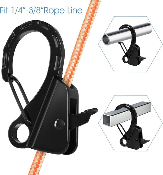 Stainless Steel Boat Fender Clips Boat Fender Quick Release Clip Boat Bumper for Docking, Adjustable Boat Rail Fender Clips for Boats, Boat Bumper Holders Hangers.