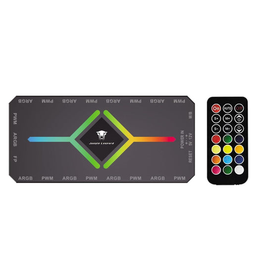 ShakingTank ARGB and PWM HUB 9 PortsFor A-RGB &PWM Case Fan Hub with Controller and SATA Power Input, Magnetic backplane Splitter 5V/3PIN ARGB Case Fan Hub Adapter PWM ARGB Fan.