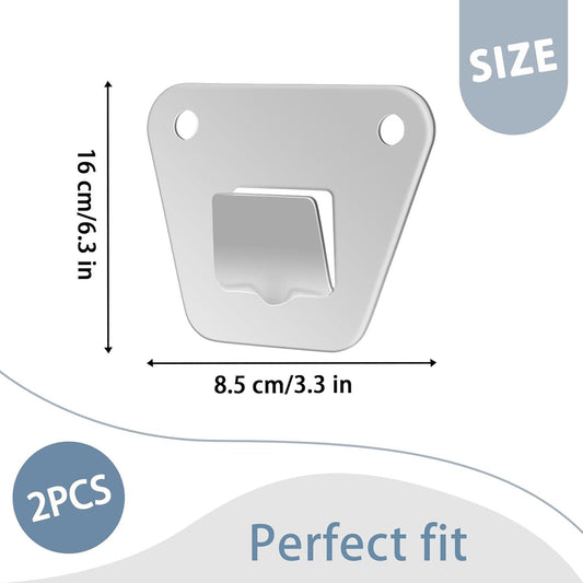 2-Set Wall Mounting Fan Bracket, Heavy Duty Wall Mounting Fan Bracket Holders for Oscillation Fans Solid Steel Fan Wall Mount Bracket with Fastening Screws for Wall Fan Mounting Bracket.