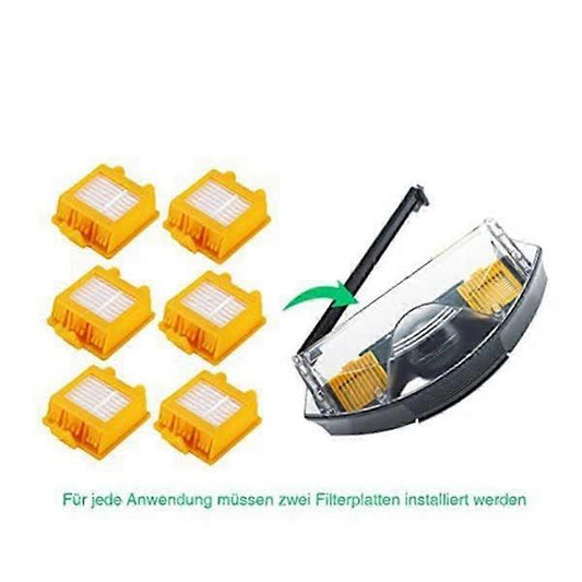 Compatible with iRobot Roomba 700 Series 760 770 780 Spare Parts Brushes Flexible Beater Side Brush HEPA Filter Replacement.