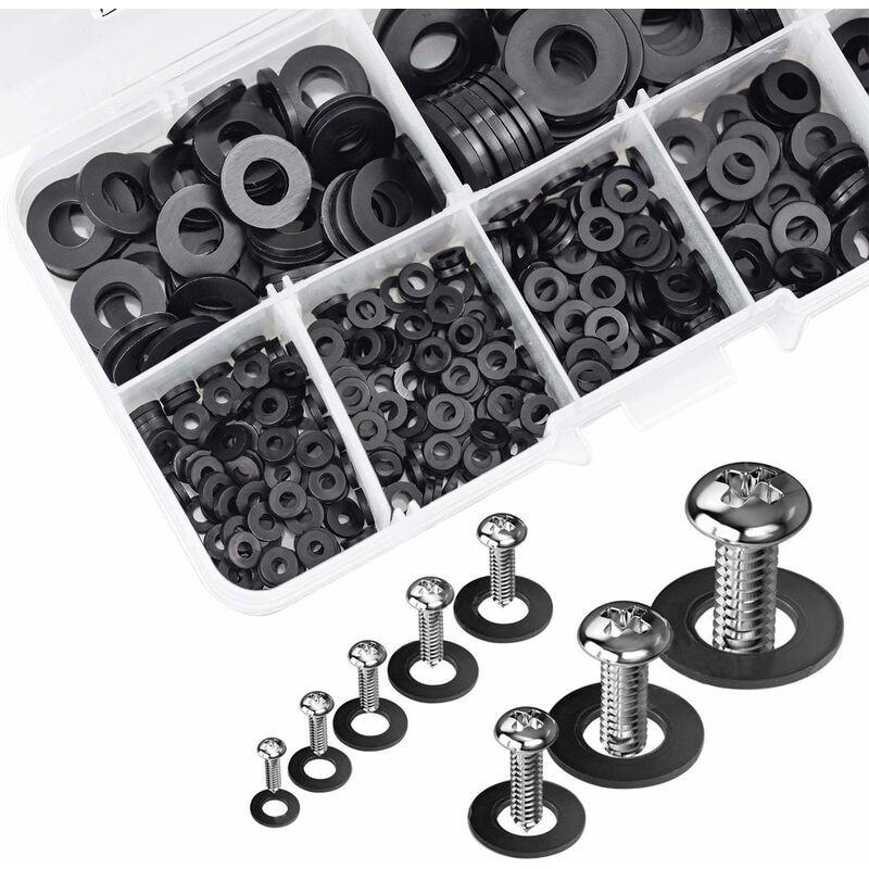 Black Plastic Lock Washers Fasteners Self-Locking Washer Assortment 500pcs M2.5 M3 M4 M5 M6 M8 M10.