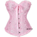 Corset Pink M YSJ Women's Bridal Shapewear Waist Cincher Vest European Palace Wedding Dress